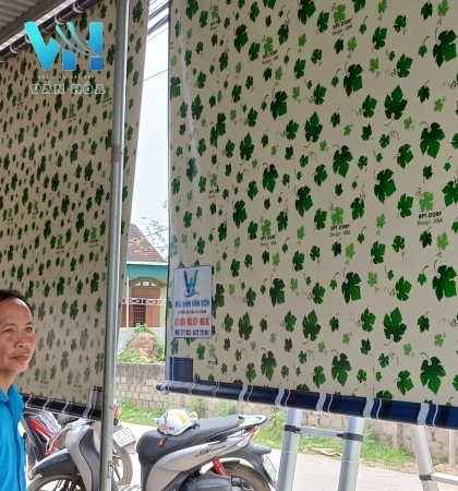 Thi công mái thả tại nhà bác Thành 