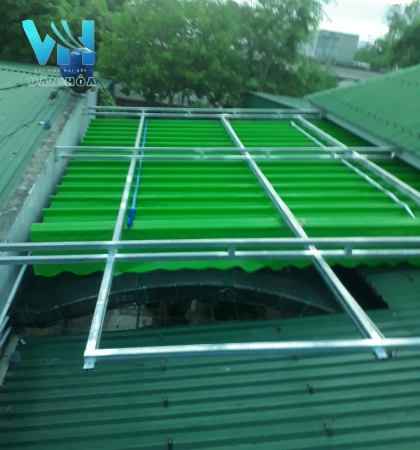 Dàn mái xếp cho Bác Thanh ở Nghi Liên