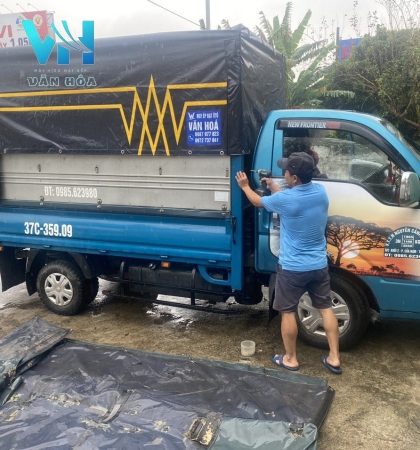 Bàn Giao Xong Xuôi Bạt Xe Tải Cho Anh Đạt